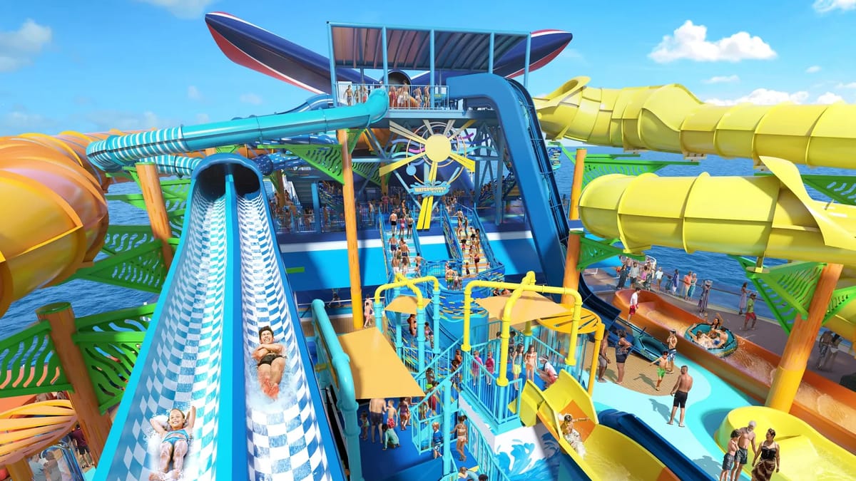 Racing Currents waterslide on Carnival Festivale