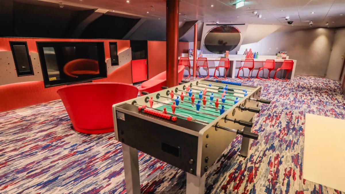 Upgraded teen space on Carnival Spirit