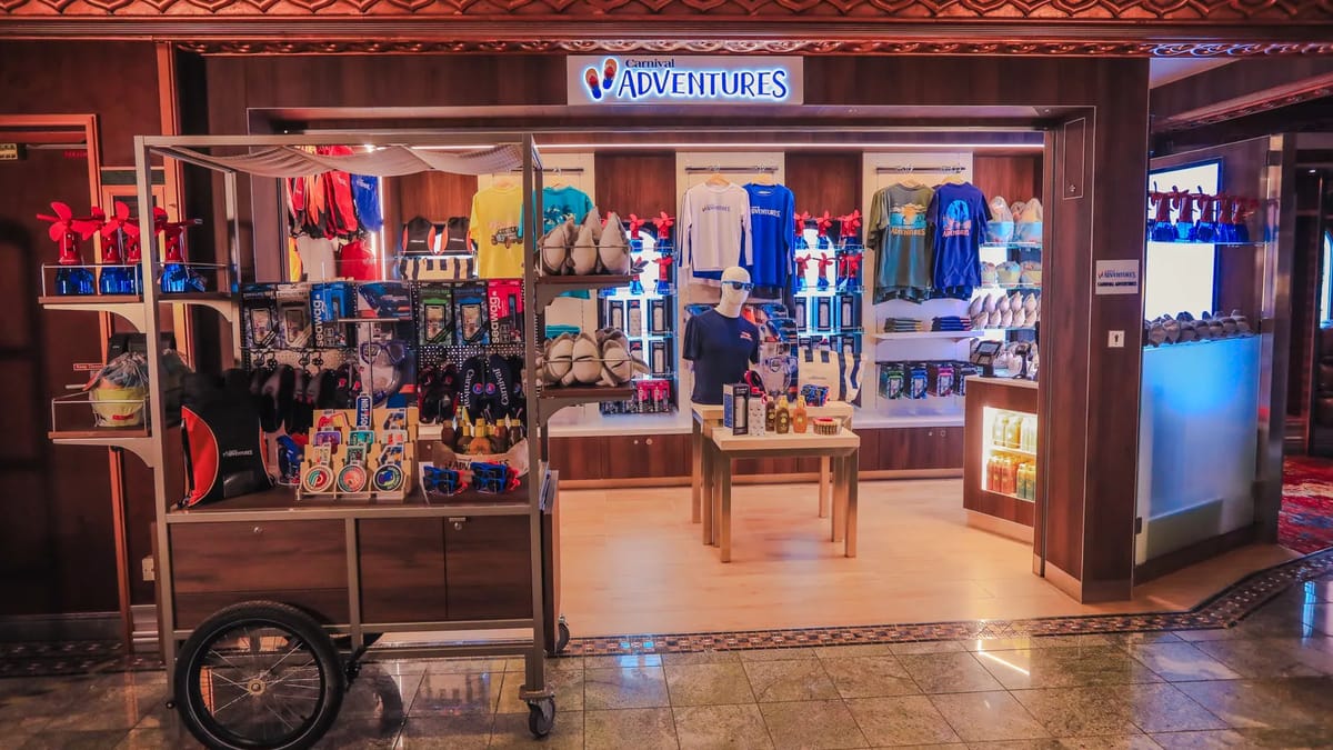 New Carnival Adventures Shop on Carnival Spirit
