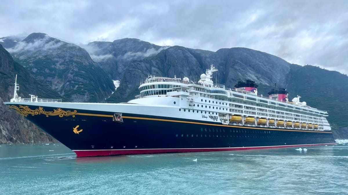 Disney Wonder at sea