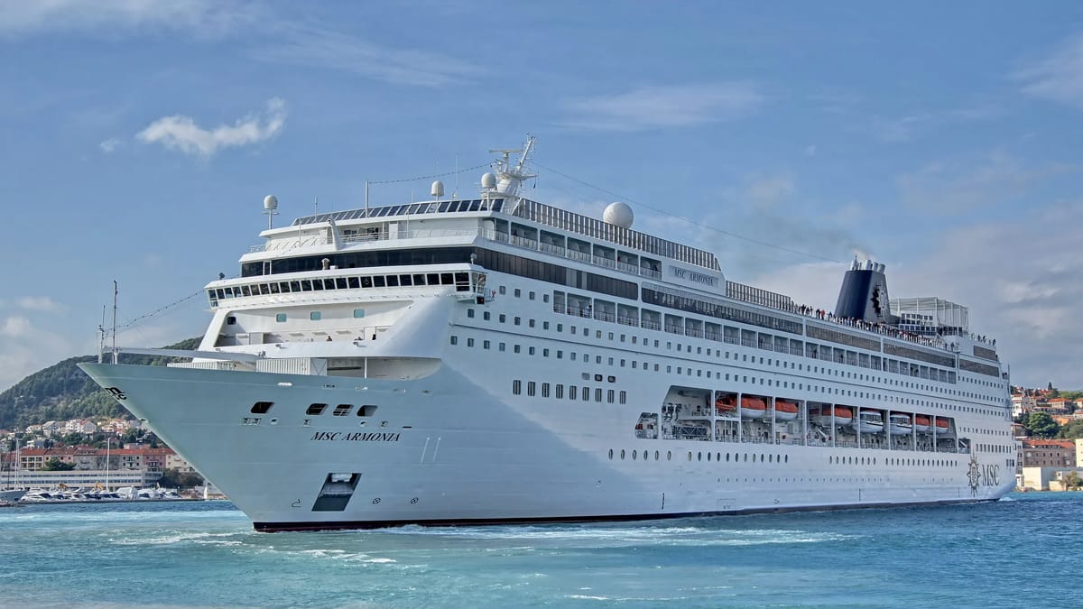 MSC Armonia at sea