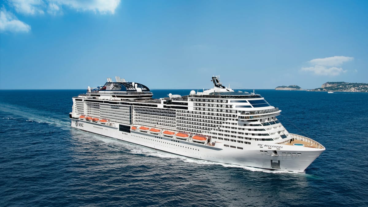 MSC Bellissima at sea
