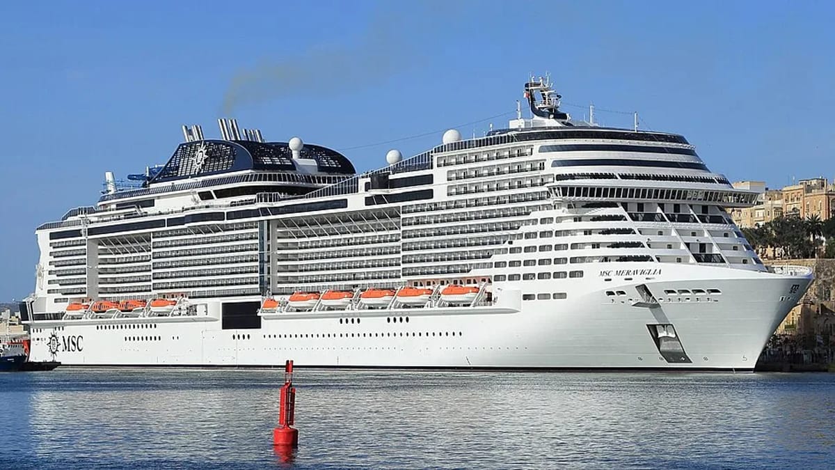 MSC Meraviglia at sea