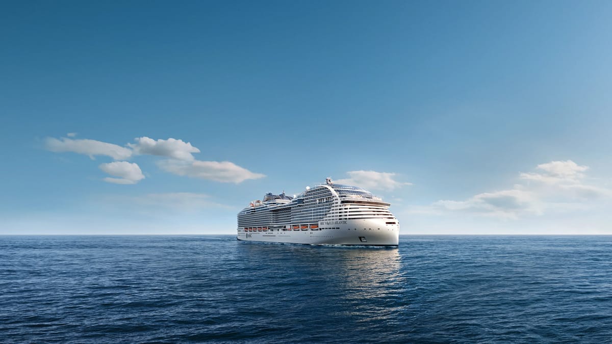 MSC World Atlantic cruise ship official CGI rendering by MSC Cruises