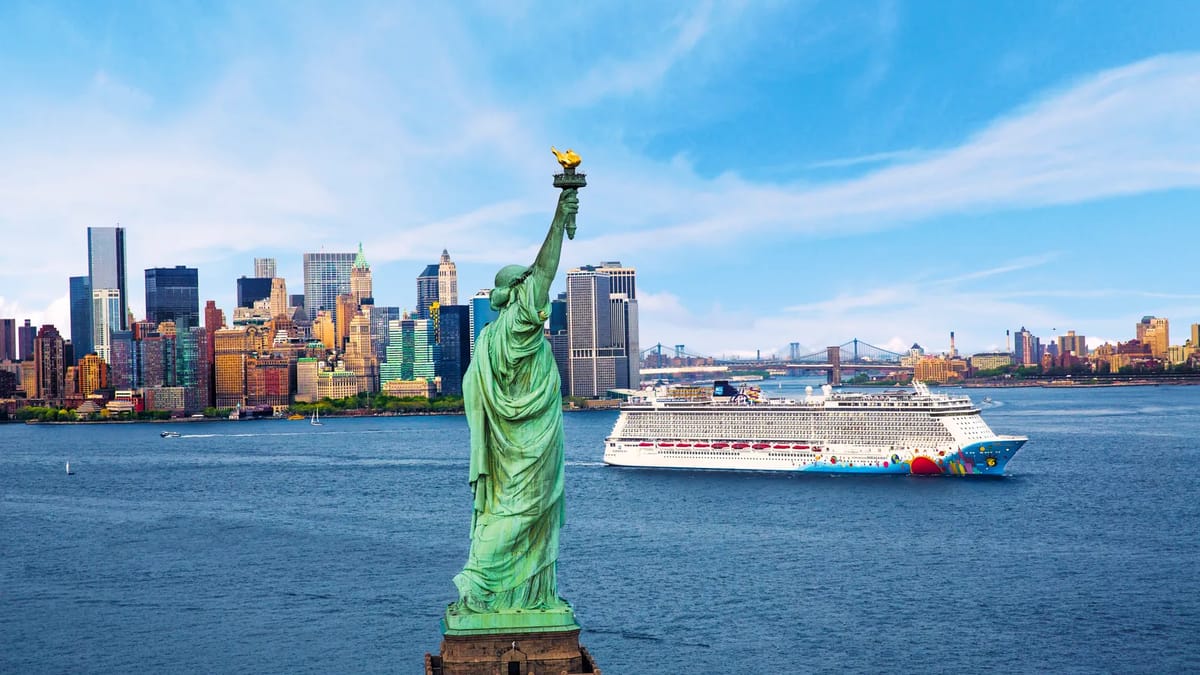 Aerials - Statue of Liberty - New York