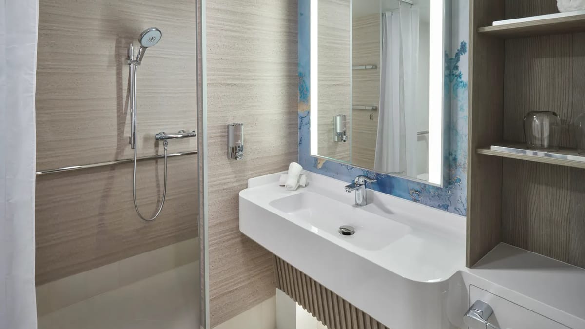 Obstructed Ocean View Bathroom