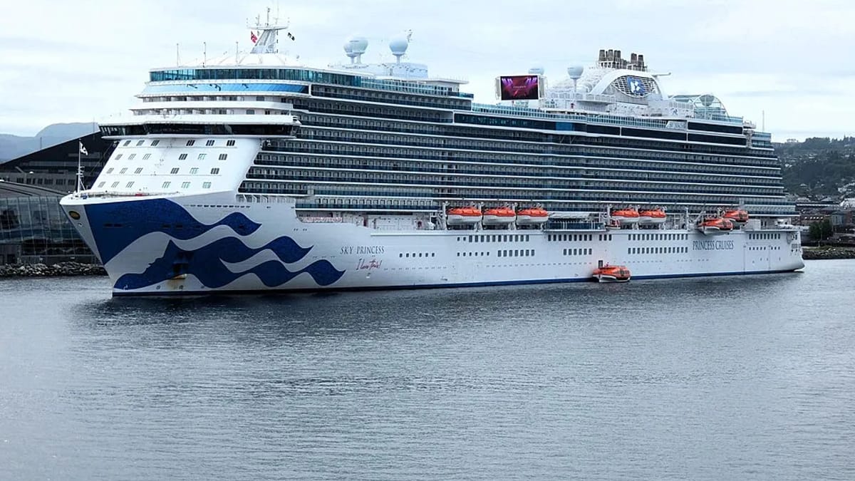 Sky Princess at sea