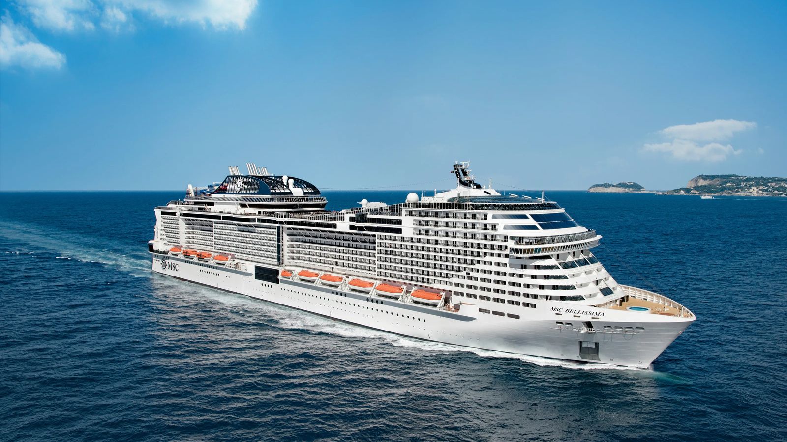 MSC Bellissima at sea