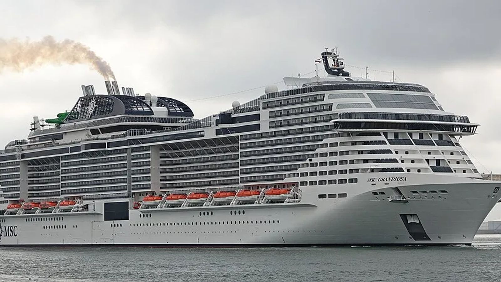 MSC Grandiosa at sea