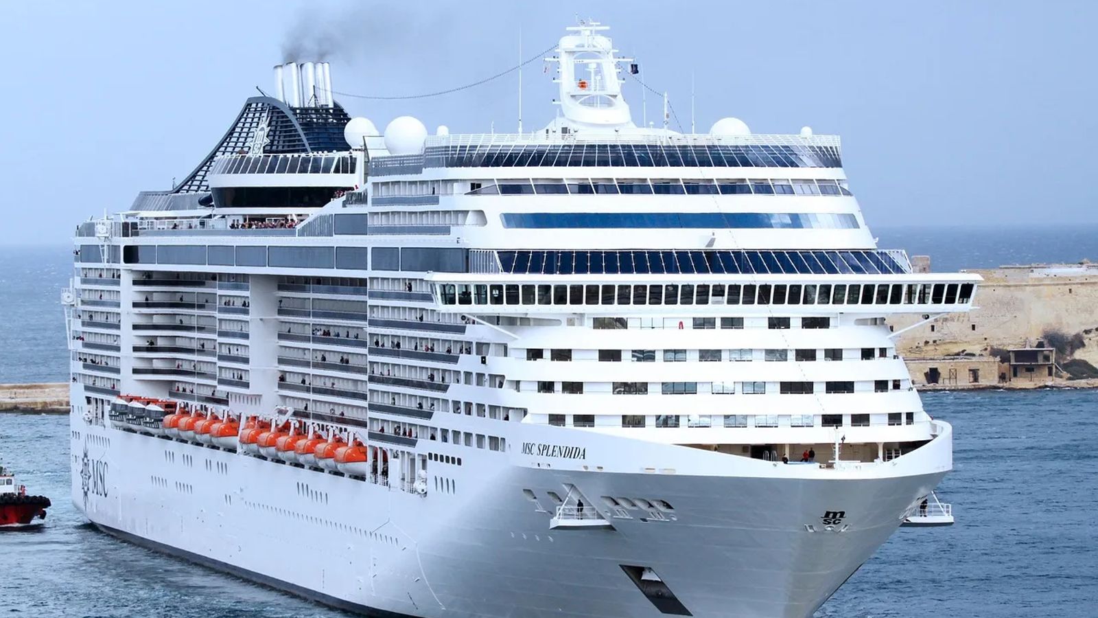 MSC Splendida at sea