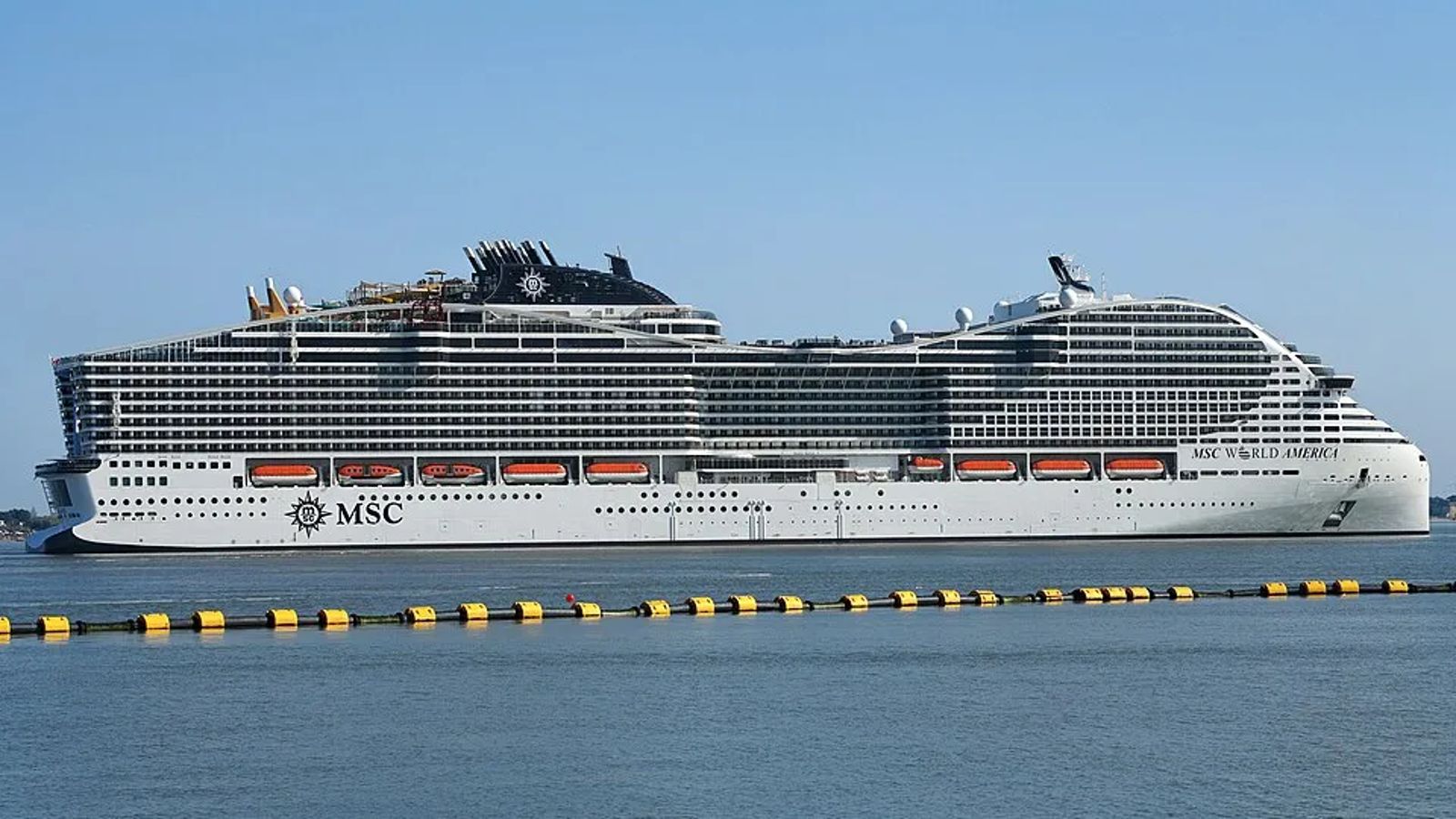 MSC World America at sea