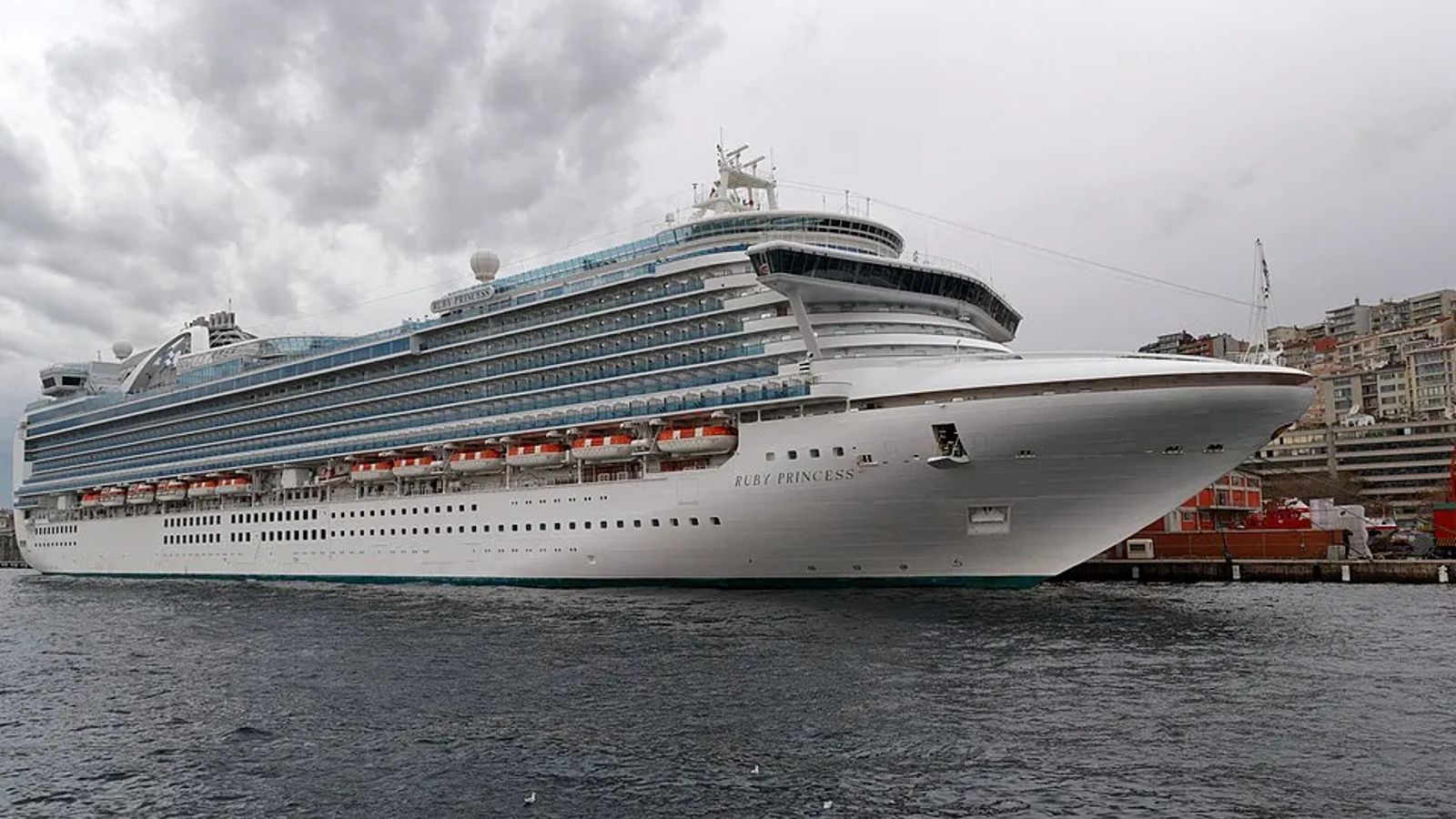 Ruby Princess at sea