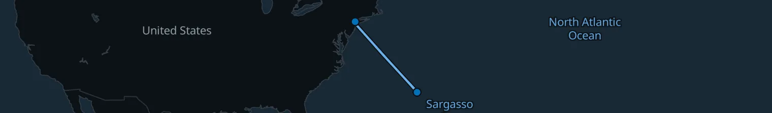Route map of Salty Serenade – Bermuda’s Secret Cove
