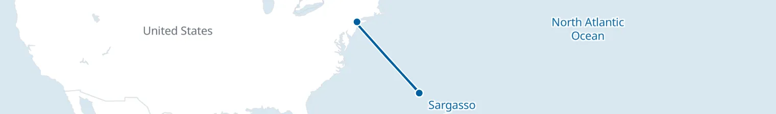 Route map of Salty Serenade – Bermuda’s Secret Cove