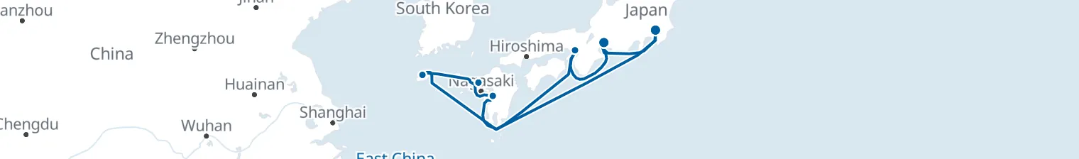 Route map of Tideborn Tapestry – Tokyo & Jeju