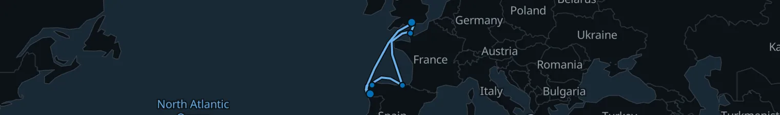 Route map of Whale’s Tail Whisper – Cantabrian Coast