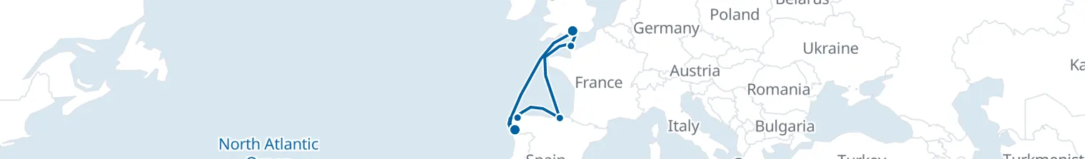 Route map of Whale’s Tail Whisper – Cantabrian Coast