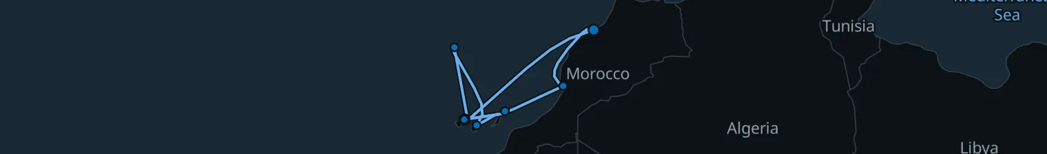 Route map of Tidepool Tides – Canary Whirl