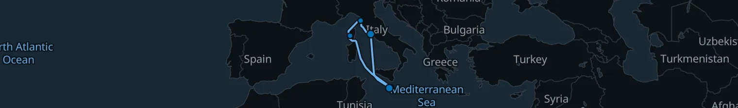 Route map of Salt & Saffron Spice – Malta’s Golden Shore