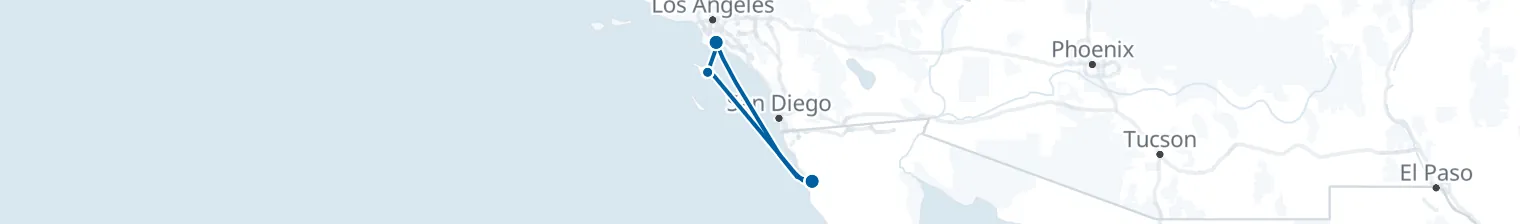 Route map of Catalina Current – Baja’s Edge