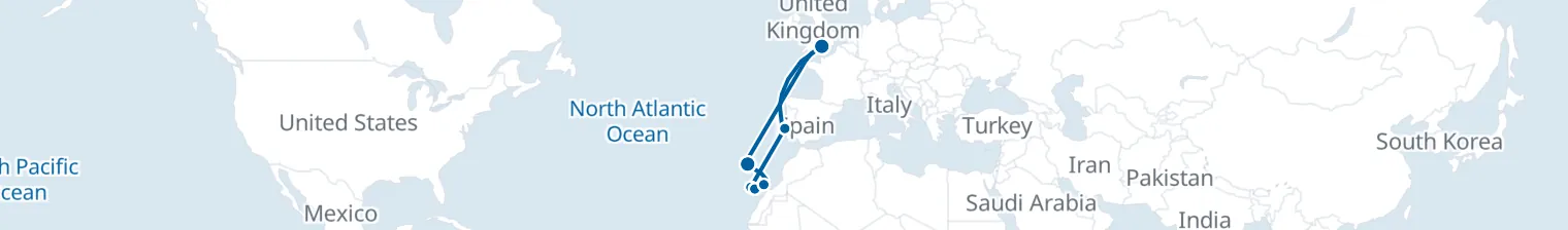 Route map of Saharan Sunrise – Madeira’s Peaks