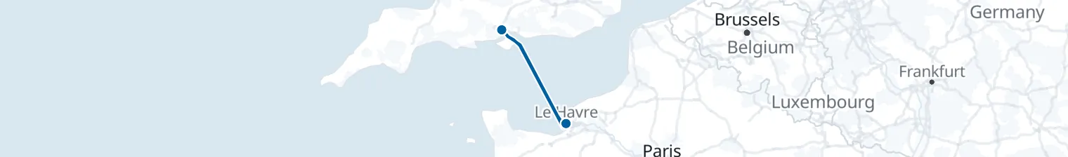 Routenkarte von 4-Nächte-Kreuzfahrt ab Southampton