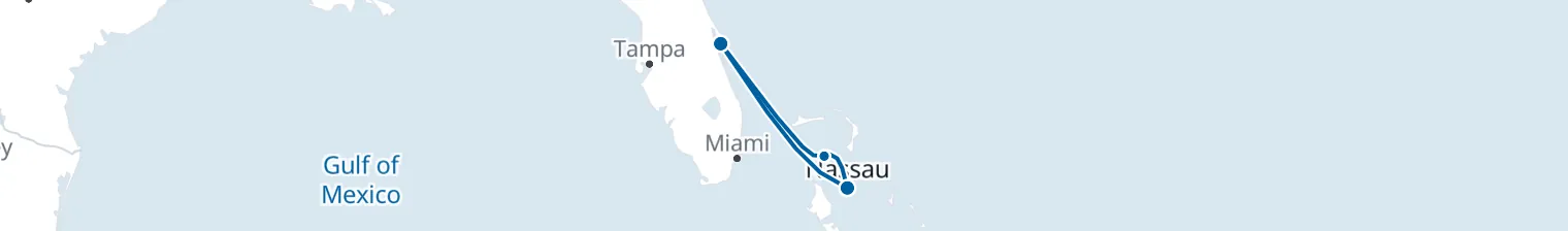 Route map of Limelight Lasso – Nassau & CocoCay
