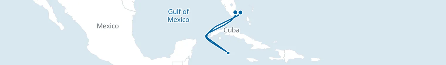 Route map of Siren’s Reef – Caribbean’s Hidden Pulse