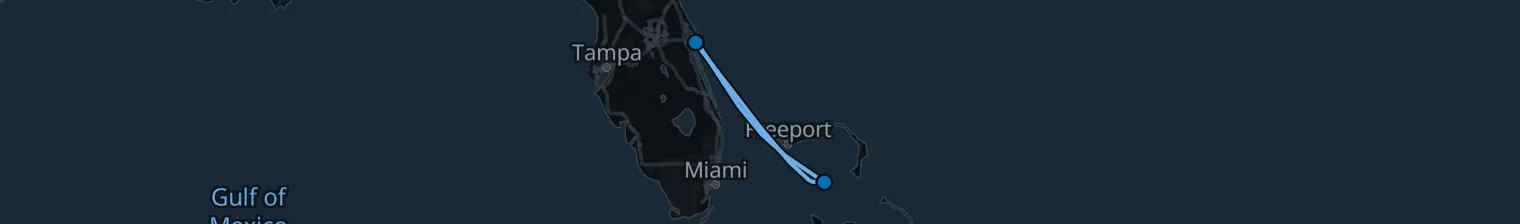 Route map of Beach Break – Coco Cay