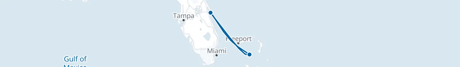 Route map of Beach Break – Coco Cay