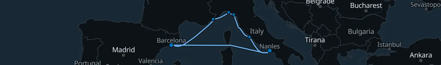 Route map of Salt & Citrus – Ligurian Riviera