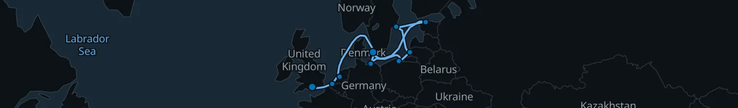 Route map of Driftwood Horizon – Baltic’s Hidden Reaches