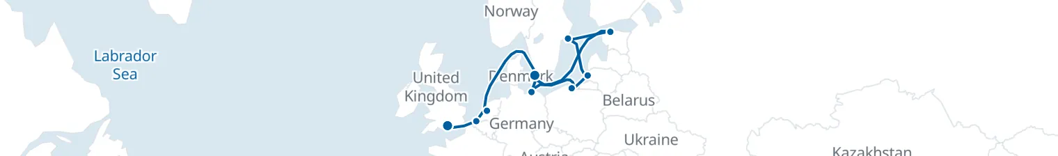 Route map of Driftwood Horizon – Baltic’s Hidden Reaches