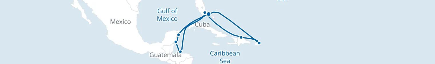 Route map of Jungle & Lagoon Loop – Caribbean’s Hidden Spines