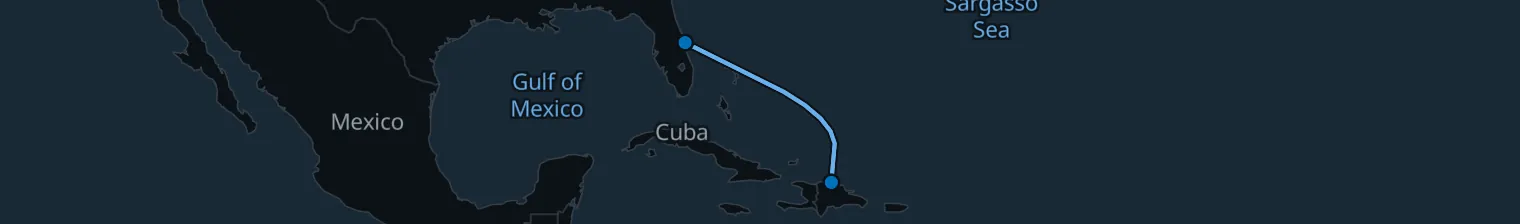 Route map of Sugar Pearl Sprint – Porto Plata