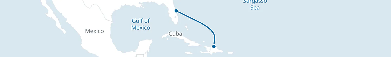 Route map of Sugar Pearl Sprint – Porto Plata