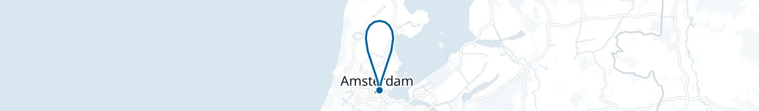 Route map of Canal Chimes – Amsterdam