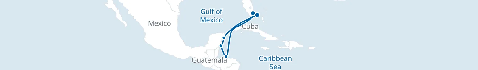 Route map of Siren’s Lullaby – Caribbean’s Secret Lagoons
