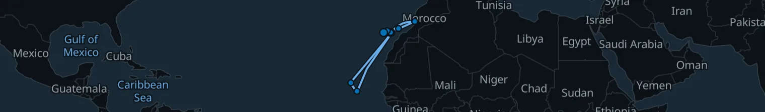 Route map of Saharan Tide – Canary Whirl & Cape Verde