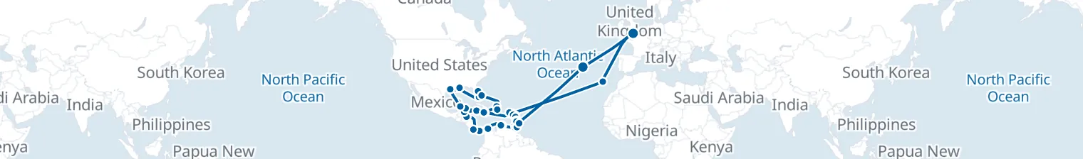 Route map of Sunset to Sunrise – Atlantic’s Longest Loop