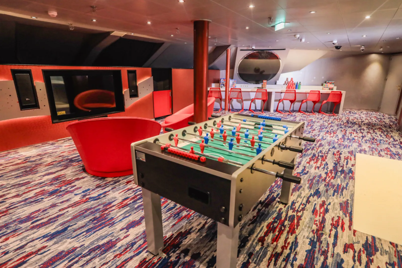 Upgraded teen space on Carnival Spirit