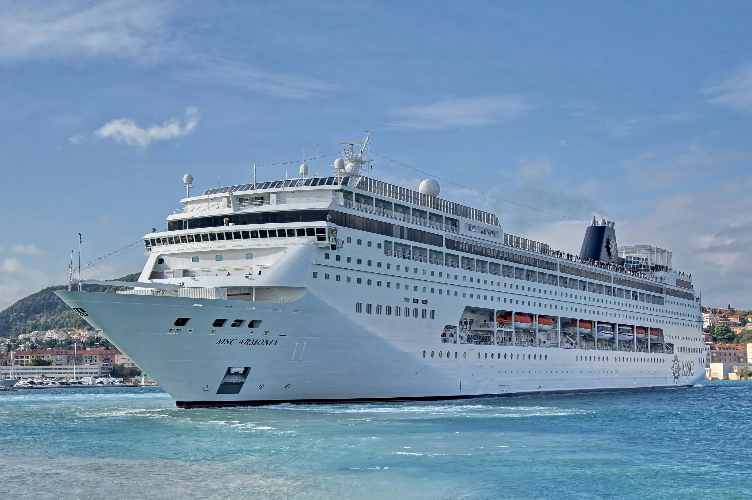 MSC Armonia at sea