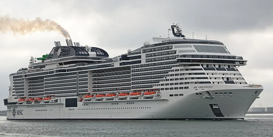 MSC Grandiosa at sea