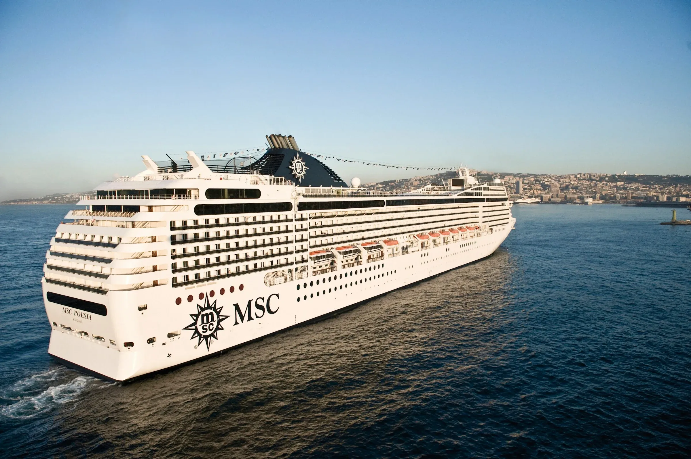 Areal image of MSC Poesia