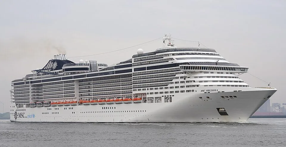 MSC Preziosa at sea