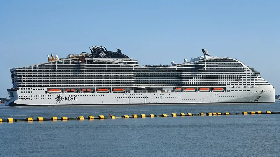 MSC World America at sea