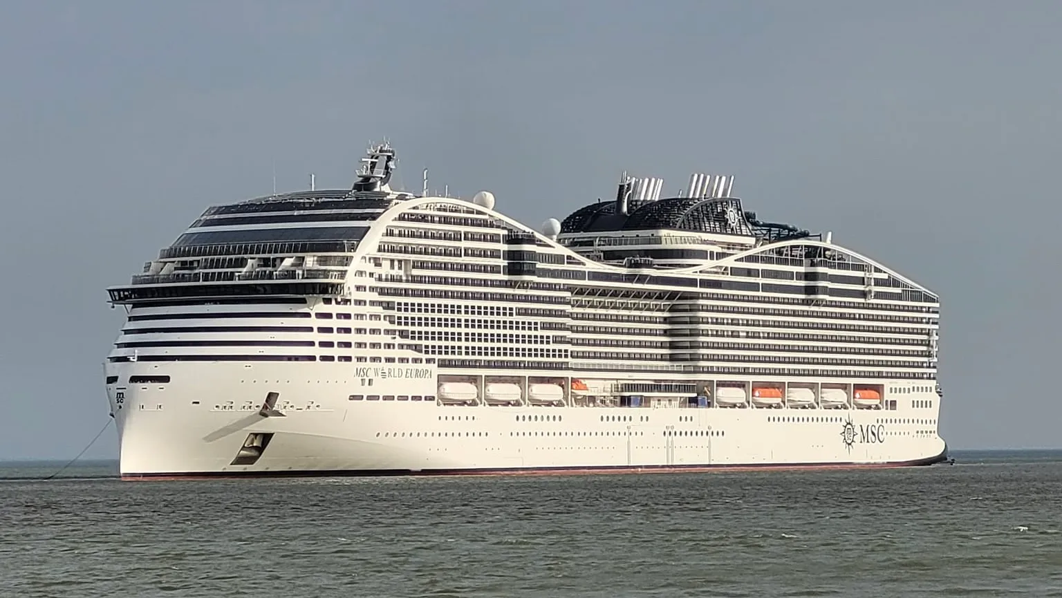 MSC World Europa at sea