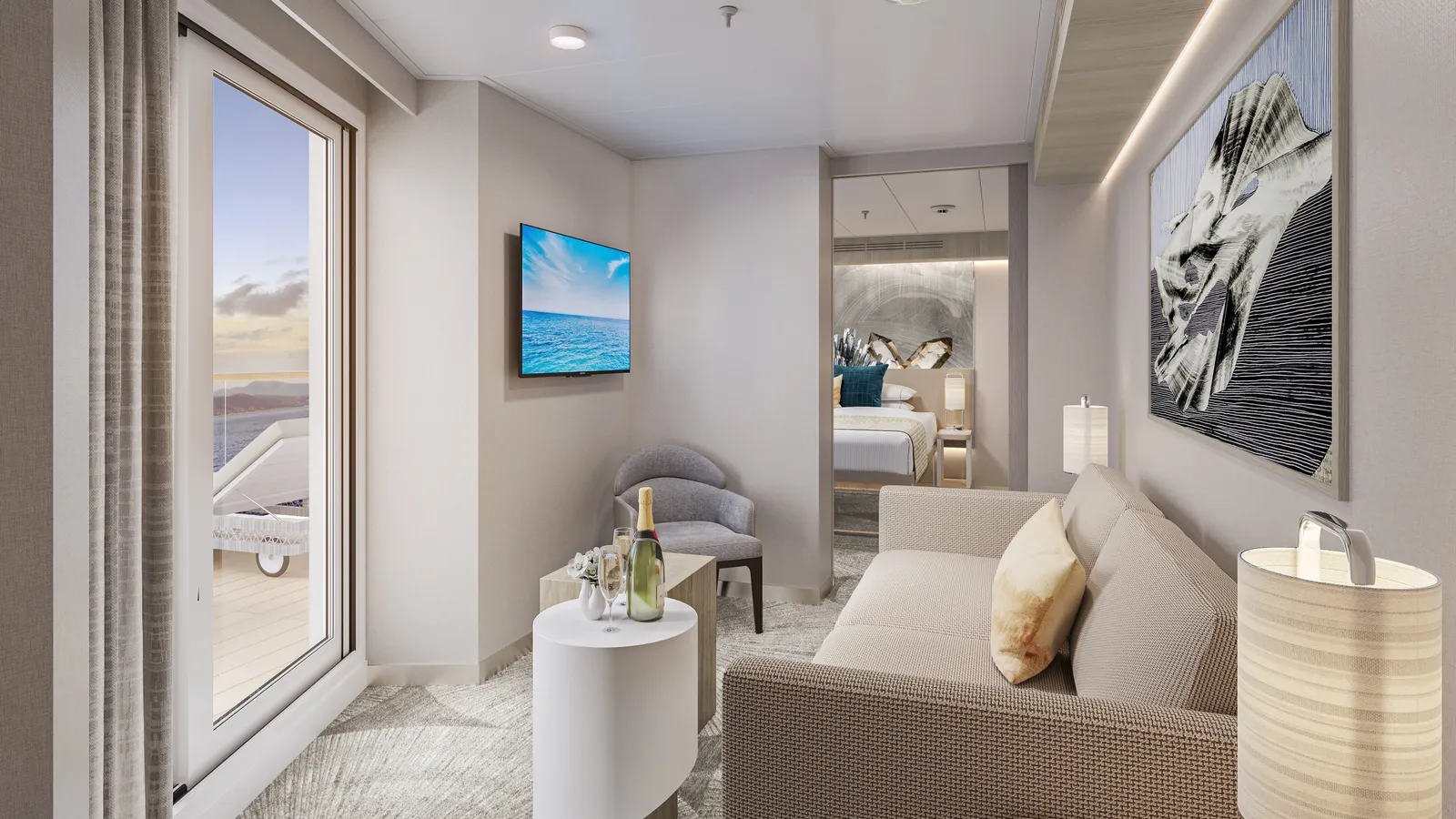 Forward-Facing Suite with Large Balcony