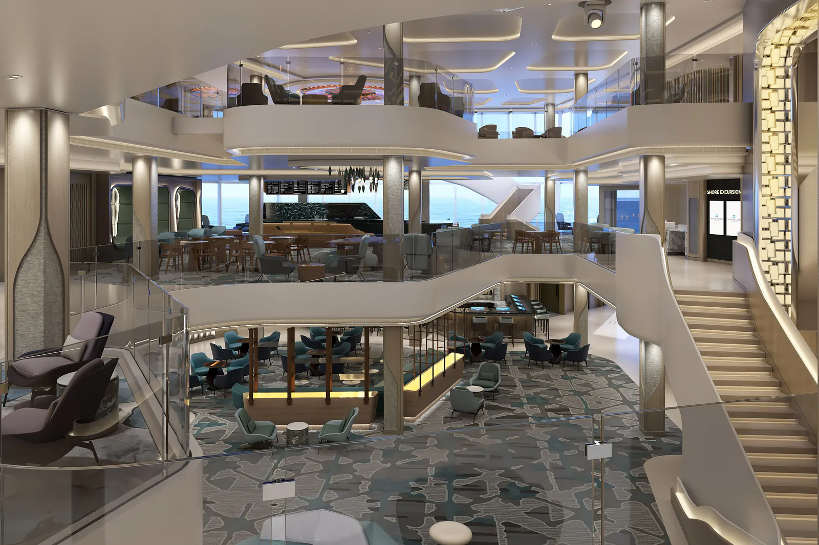 and Norwegian Viva - Penrose Atrium 2