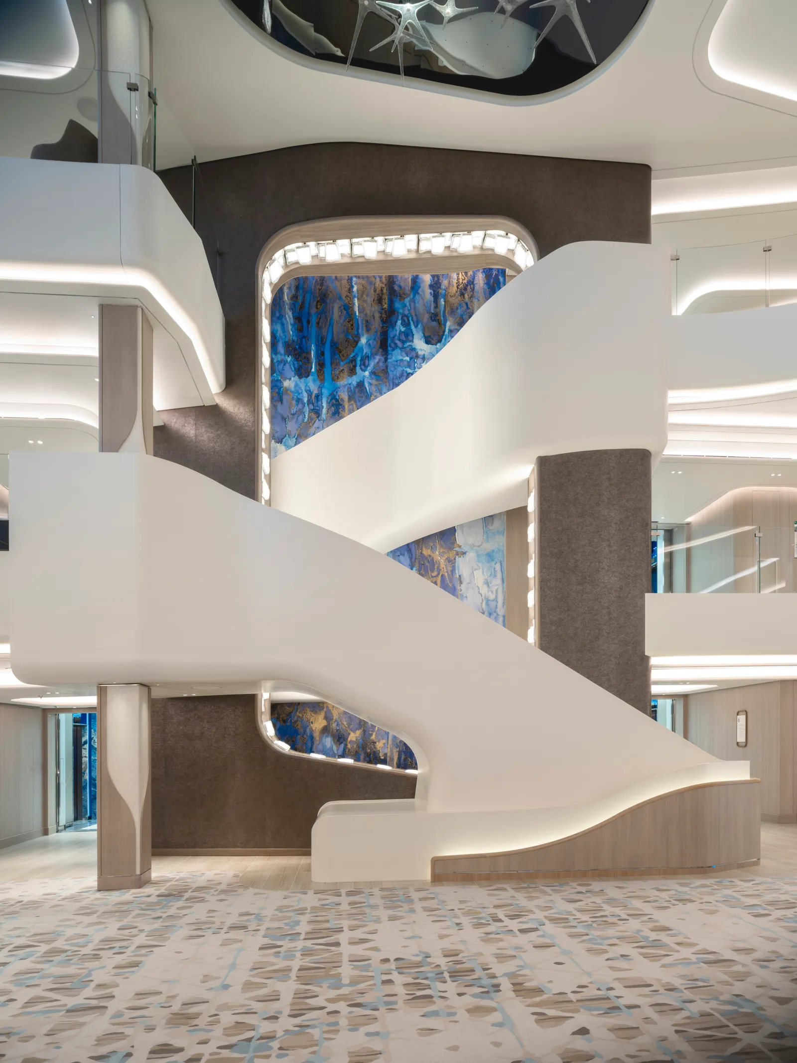 NCL Prima & Viva Atrium Stairs (1)